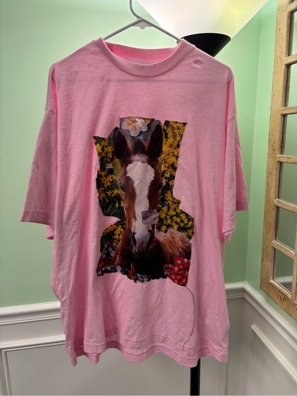 Acne Studios Pink Logo T-Shirt